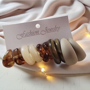 Fashion Jewelry Earrings 5 Piece Set